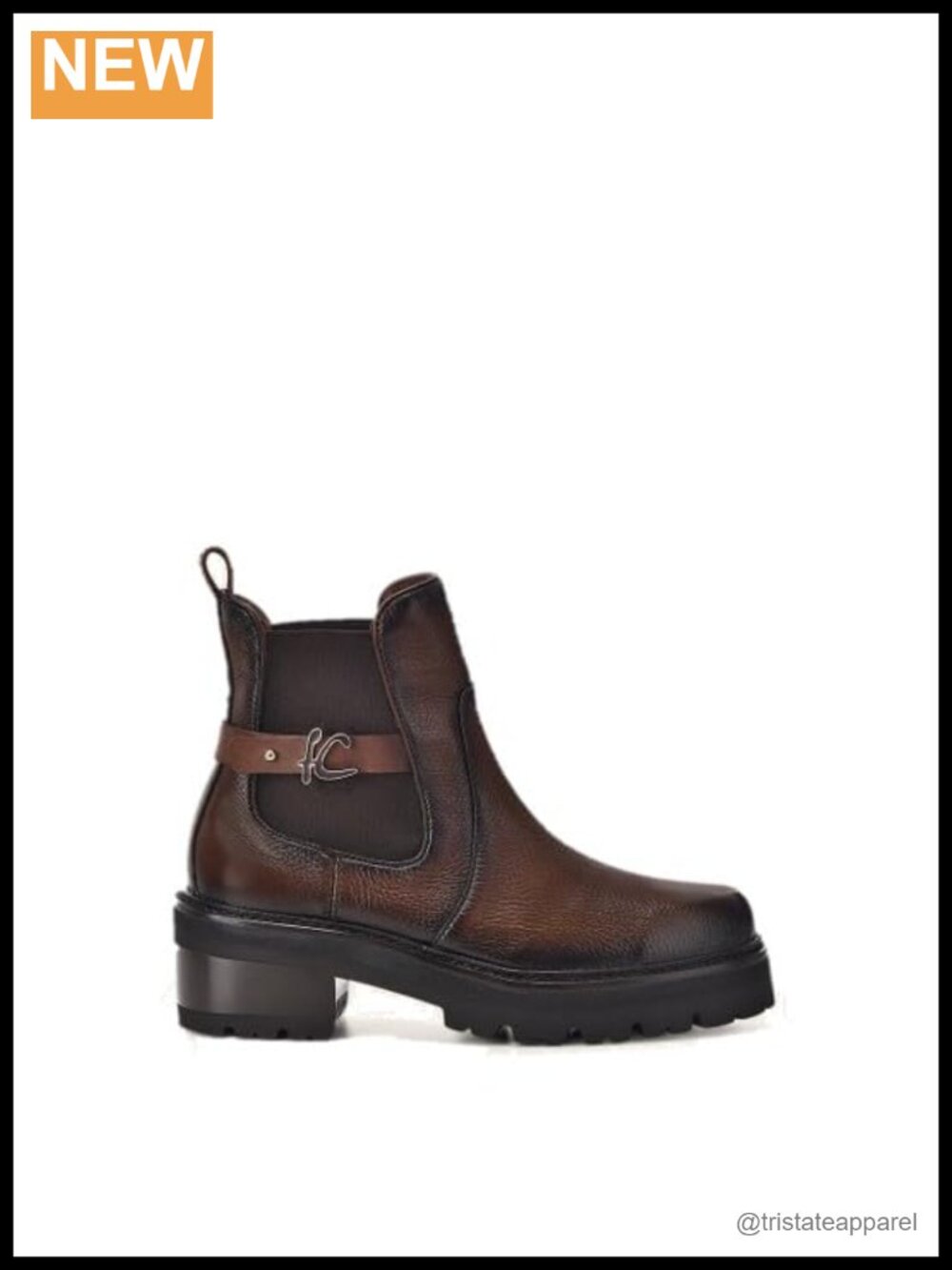 Genuine Deer Leather Ankle Booties Block Heel Pull-On
